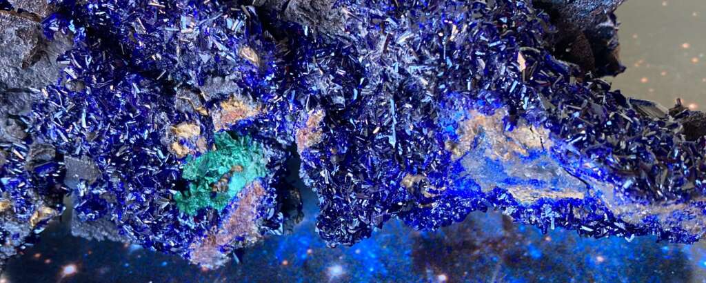 cristal azurite bleu indigo univers aurelia aubout